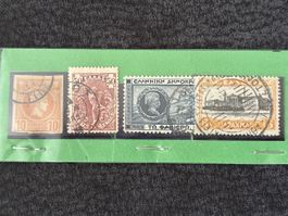 Timbres Grecs lot de 4 pezzi 1920-1926