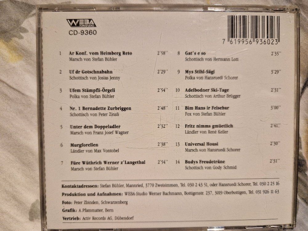 CD: Schwyzerörgelitrio Mannebärg: Vergriffen! – Usato da Brittnau venduto da Zibu 1