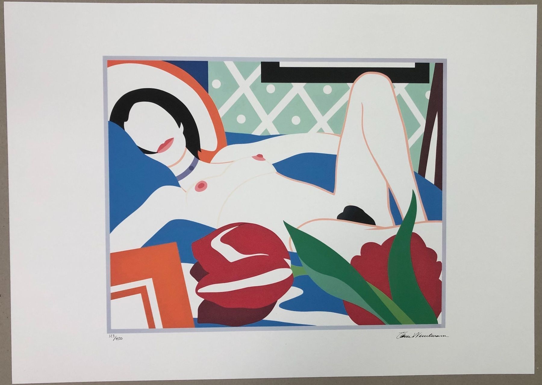 Dipinti: Wesselmann: Nude with flowers 123/450 – Nuovo (secondo la descrizione) da Meilen venduto da Smgdesign