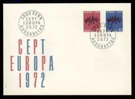 1972, FDC, Europa (Nr. 509–510)