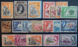 Gold Coast Britisch Lot mit alten Werten I