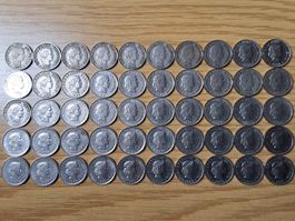 10 Rappen 1885/1985 - Lot 50 Stück!