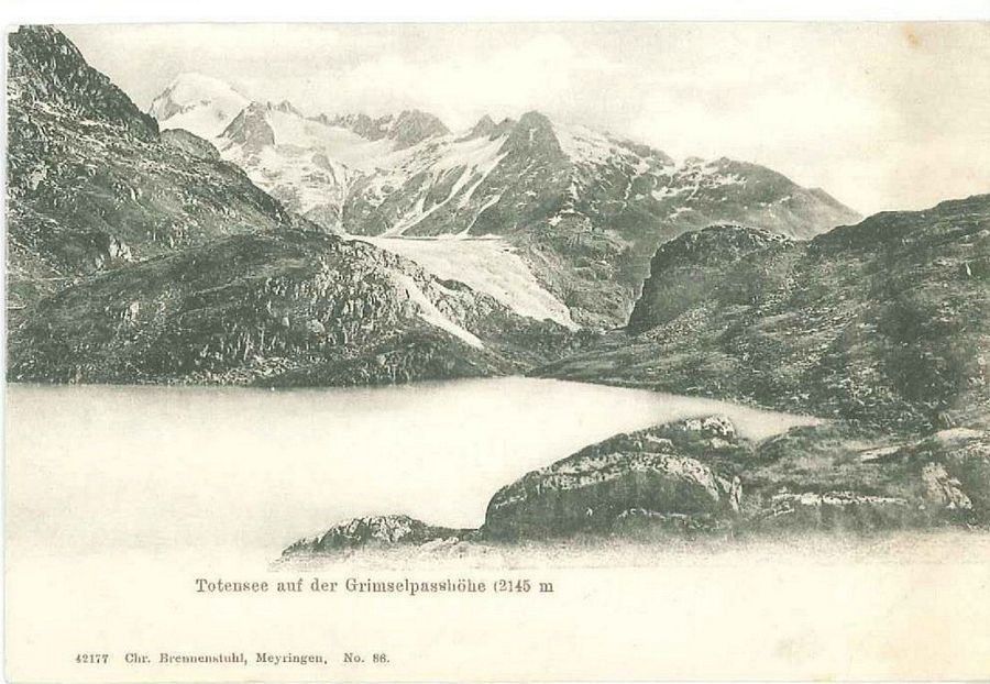 Cartoline postali: Totensee, Grimselpasshöhe, um 1900 – Usato da Frauenfeld venduto da POML