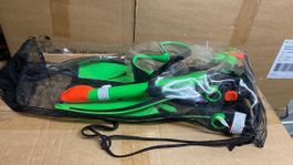 Taucher set Flossen Maske Schnorchel Grösse M EU 32-37