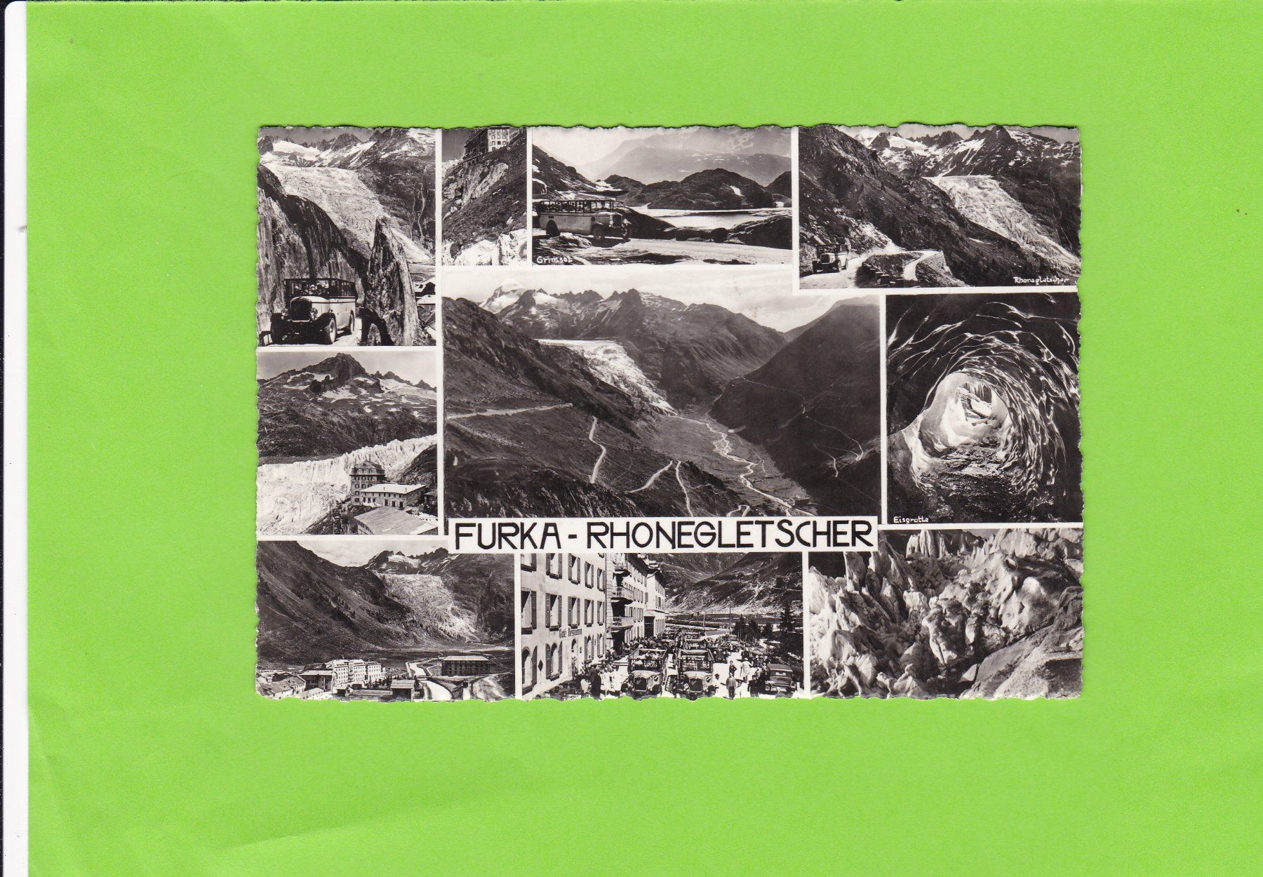 Cartoline postali: Furka-Rhonegletscher – Usato da St. Peterzell venduto da neckertal