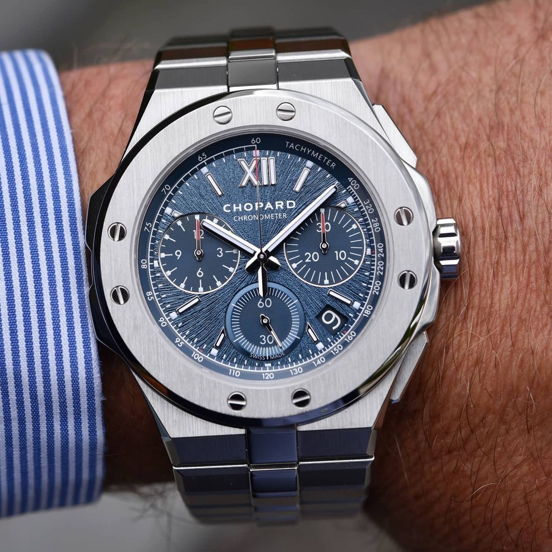 Chopard Orologi: Chopard Alpine Eagle XL Chrono, Lucent Steel, Full Set – Usato da Schliern b. Köniz venduto da Deiv77