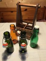 Bouteiller en bois décoré