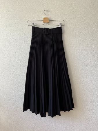 eleganter Faltenrock schwarz