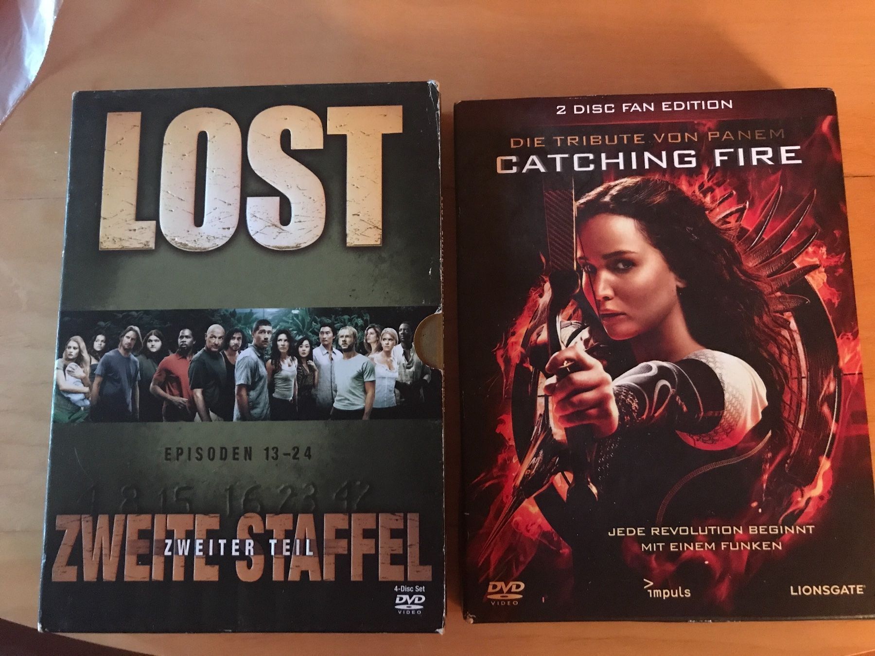 Tutti i DVDs: Lost, Die Tribute von Panem – Usato da Schliern b. Köniz venduto da Corinu59