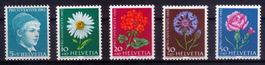 1963_J200L-204L_Pro Juventute_Serie Blumen mit LEUCHTSTOFF !