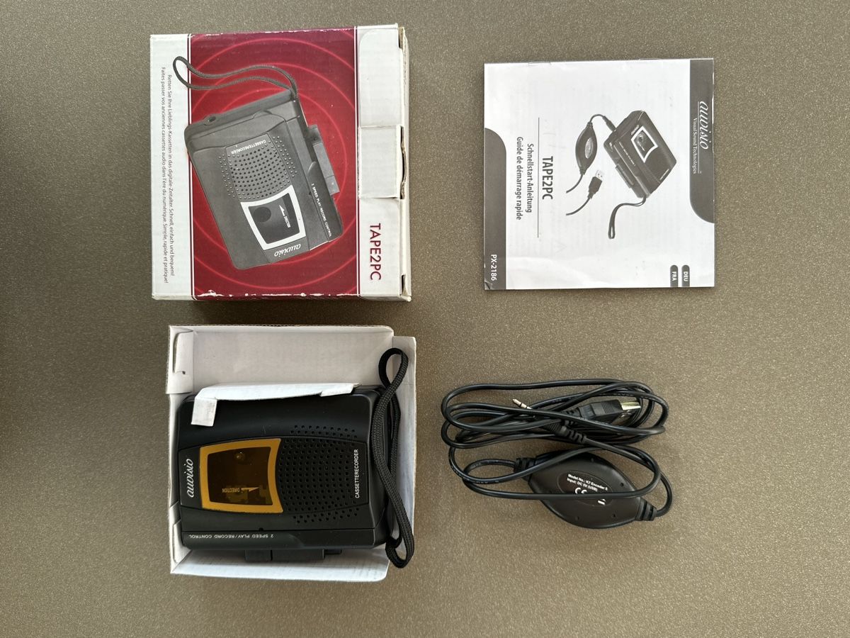Registratori: Tape2PC Cassettenrecorder, top zustand – Nuovo (secondo la descrizione) da Uerikon venduto da Eadler