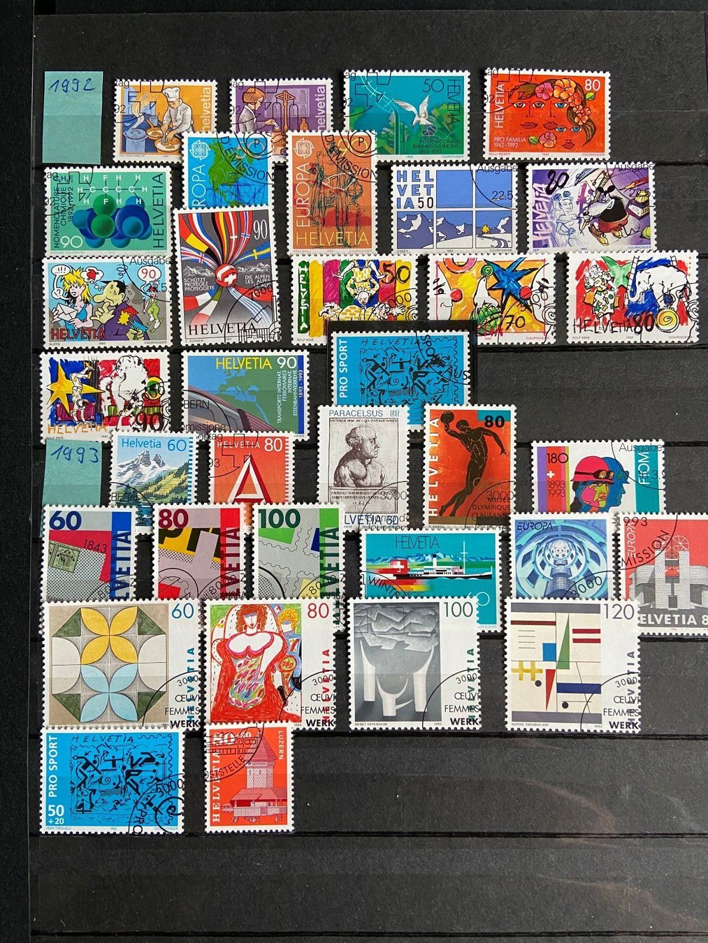 Tutti i francobolli: Lot Freimarken ET Sätze 1989 - 93 – Usato da Böckten venduto da Hansi36 1
