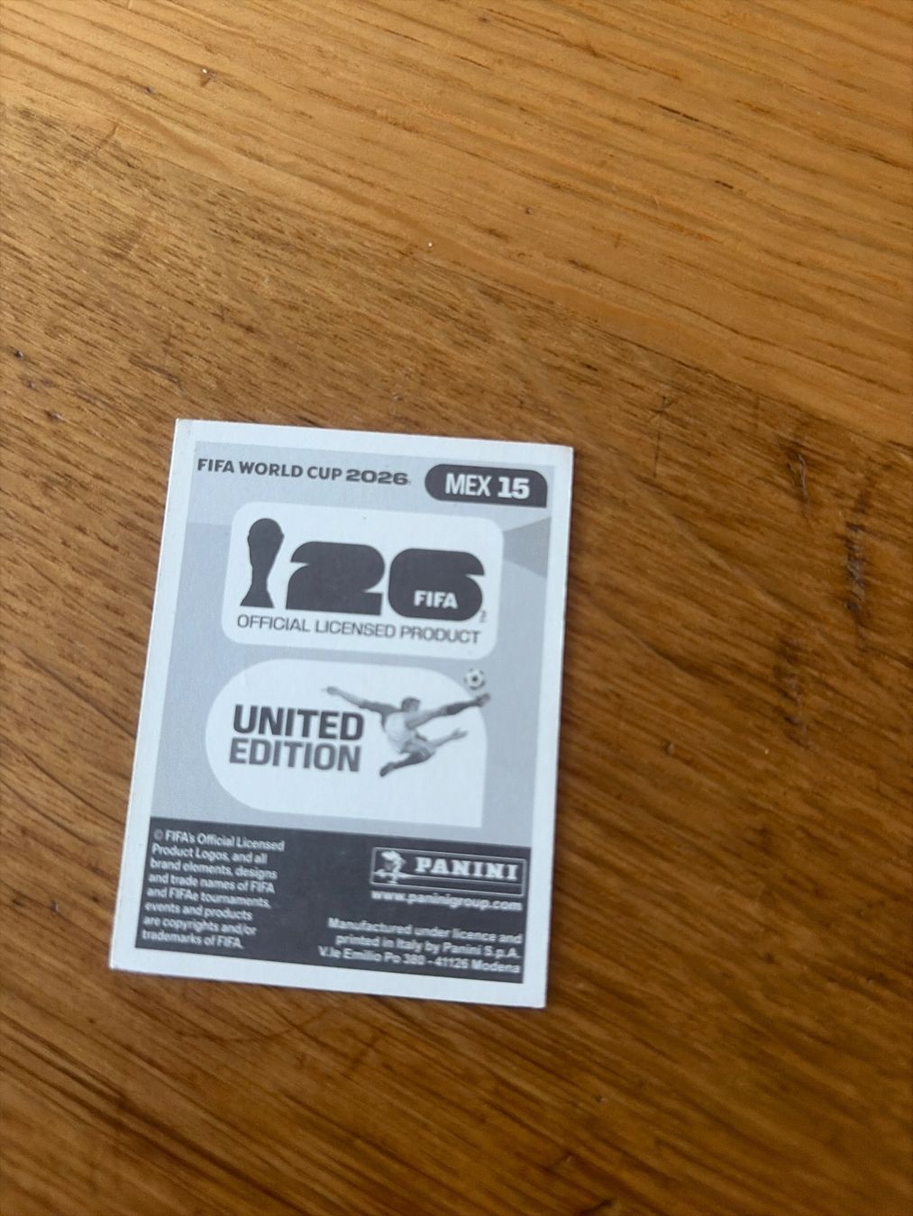 Panini Sammelbilder & Trading cards: PANINI FIFA WORLD CUP 2026 - MEX 15 – Gebraucht aus Orbe von heglau 1