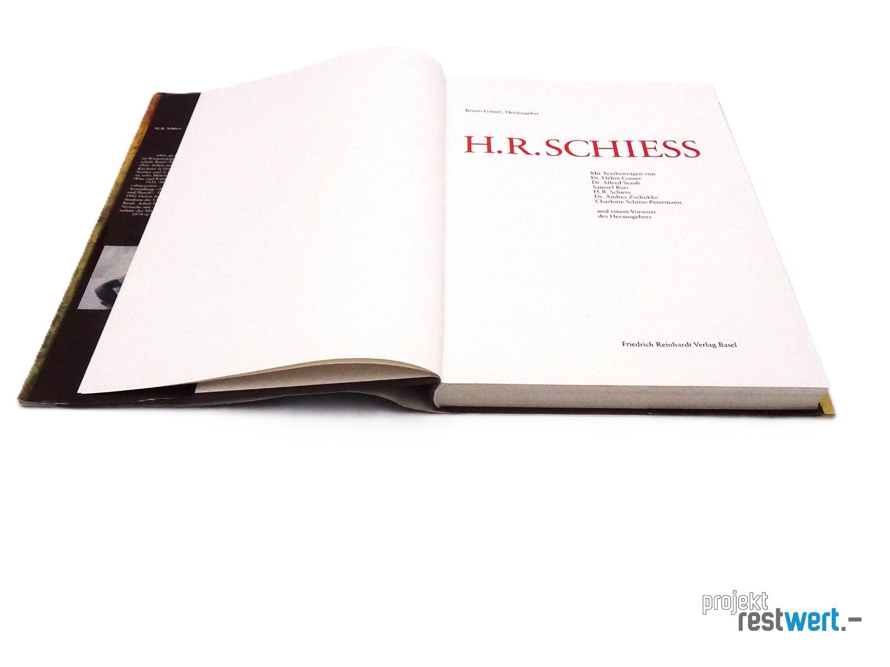 Libri: Buch "H.R. Schiess" von HANS RUDOLF SCHIESS – Usato da Bülach venduto da restwert_buelach 2
