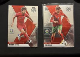 Lot 2 Cartes Panini Euro 2020 Portugal Foot!