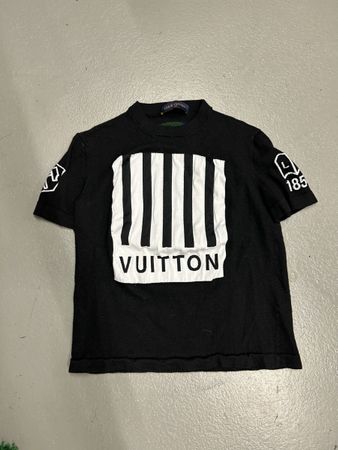 T-Shirt Louis Vuitton schwarz bedruckt