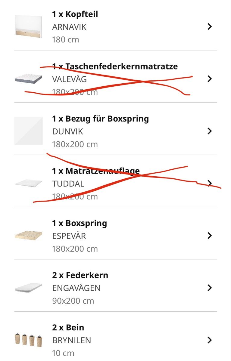 Lits: Ikea Dunvik Boxspringbett 180 ohne Matratzen – D'occasion à Zürich par Budulinek123 4