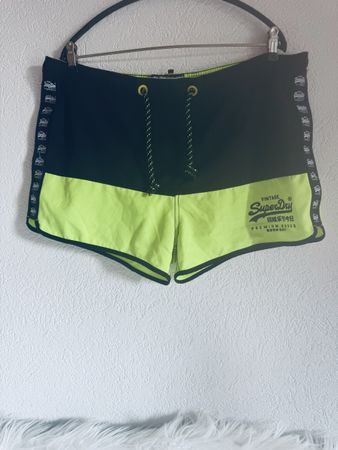 Superdry Badehose, Grösse L, Neon/Schwarz , Top Zustand!