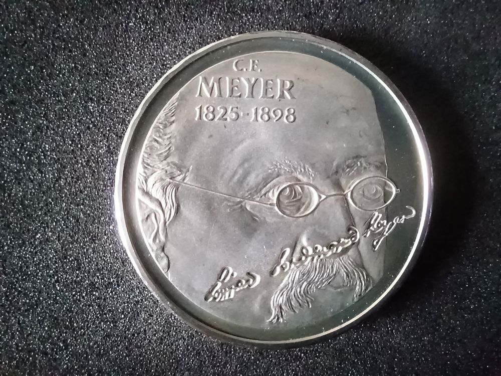 Gedenkmünze 20 Fr 1998 Conrad Ferdinand Meyer Silber Kaufen auf Ricardo