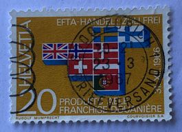Nr. 447  GESTEMPELT  ZÜRICH 1966   
