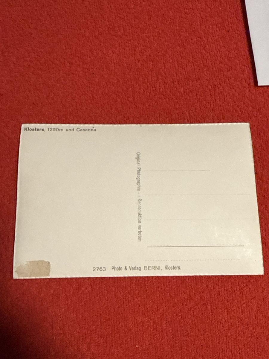 Cartes postales: Ak klosters – D'occasion à St. Antönien par and_75rc 1