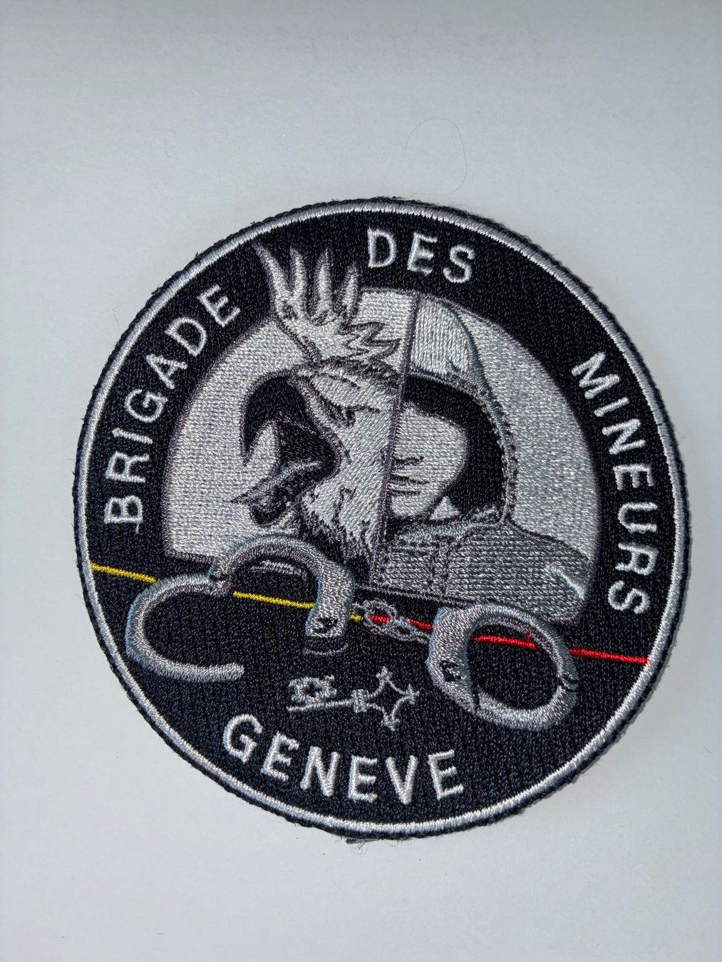 Schweizer Armee Toppe: Original Patch Brigade des mineurs Geneve – Usato da Oberiberg venduto da reimet