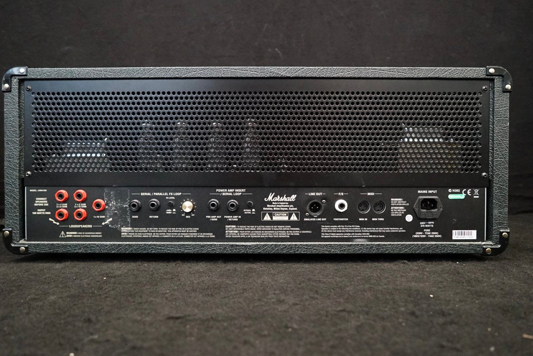 Marshall Amplificatori: Marshall JVM410H (Head) Fussliste – Usato da Ortschwaben venduto da Musictrade 5