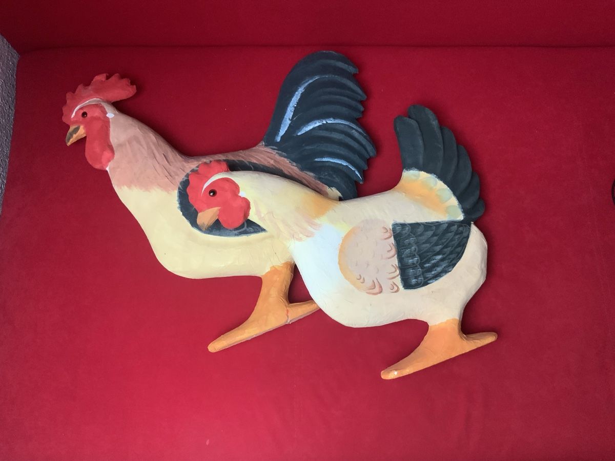 Tutte le decorazioni: Hühner Deko Figuren Hahn und Henne – Usato da Root venduto da HeidyShop 4