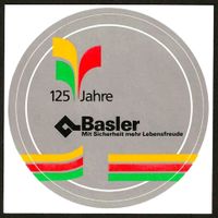 Jubiläumskleber 125 Jahre Basler-Versicherung