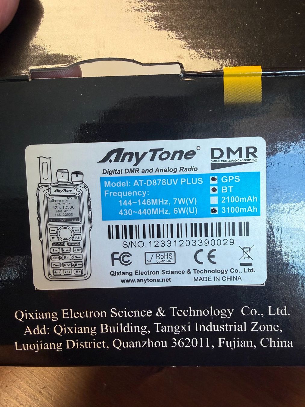 Radiocomunicazione: AnyTone D878UV Plus (vorprogrammiert mit allen Relais!) – Usato da Liestal venduto da Grimsel7 7