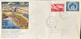 Italienischer Brief Flugpost Torino-Roma 1967