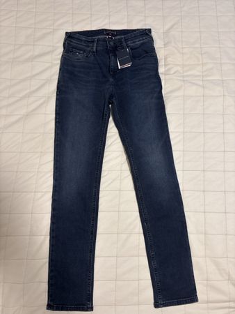 Pantalon Tommy Hilfiger Slim Fit bleu taille 164cm neuf