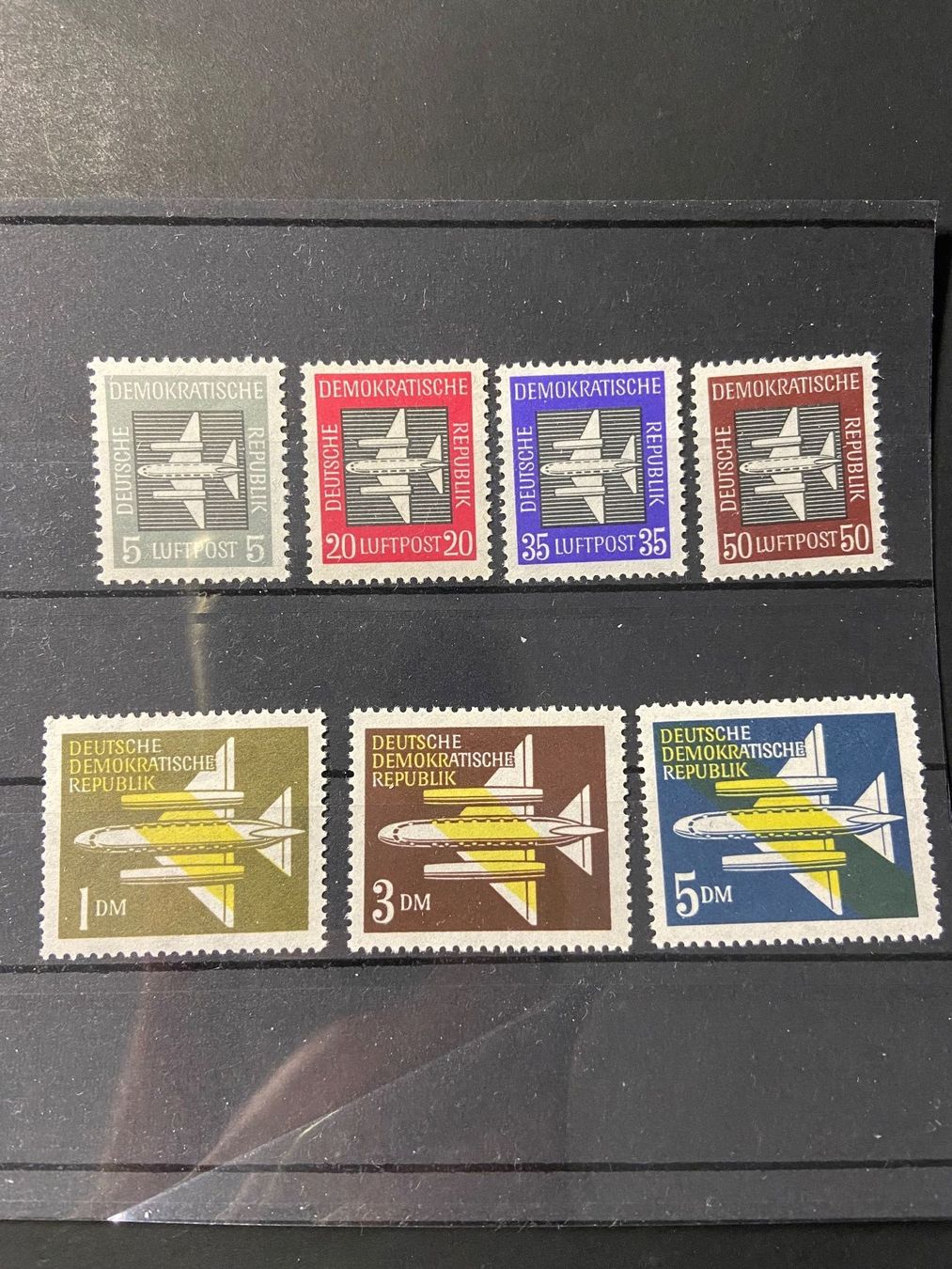 Tutti i francobolli: DDR 1957 Flugpostmarken * – Usato da Wil SG venduto da fva01