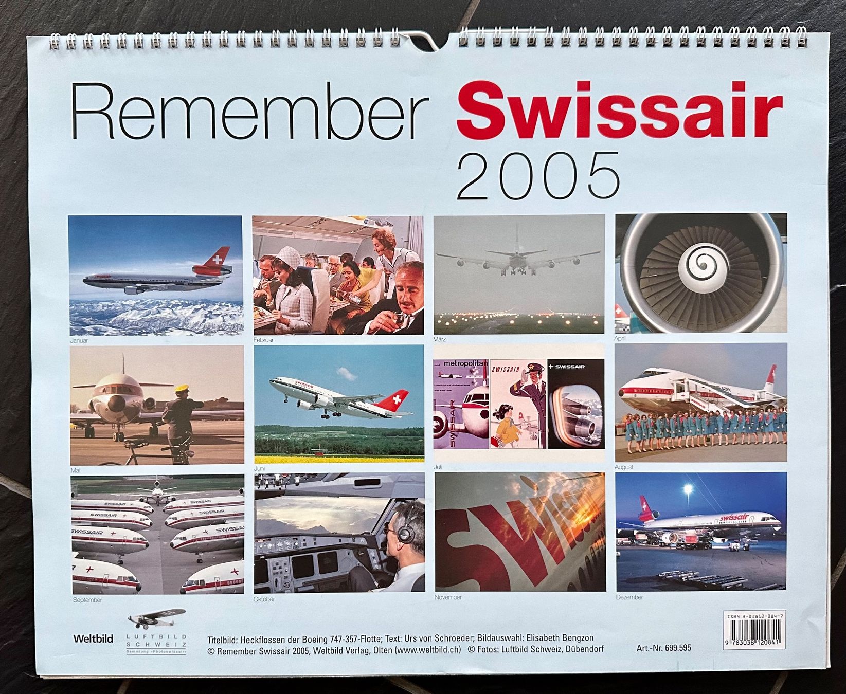 Calendari: Kalender Remember Swissair 2005 – Nuovo (secondo la descrizione) da Wallbach venduto da paxnic 1
