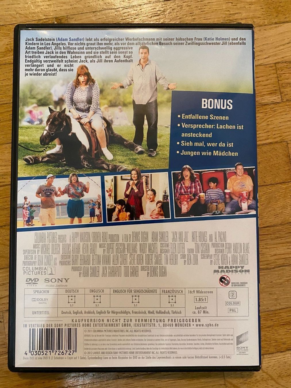 Alle DVDs: Verkaufe DVD Jack und Jill – Neu (gemäss Beschreibung) aus Zürich von Gobble 1