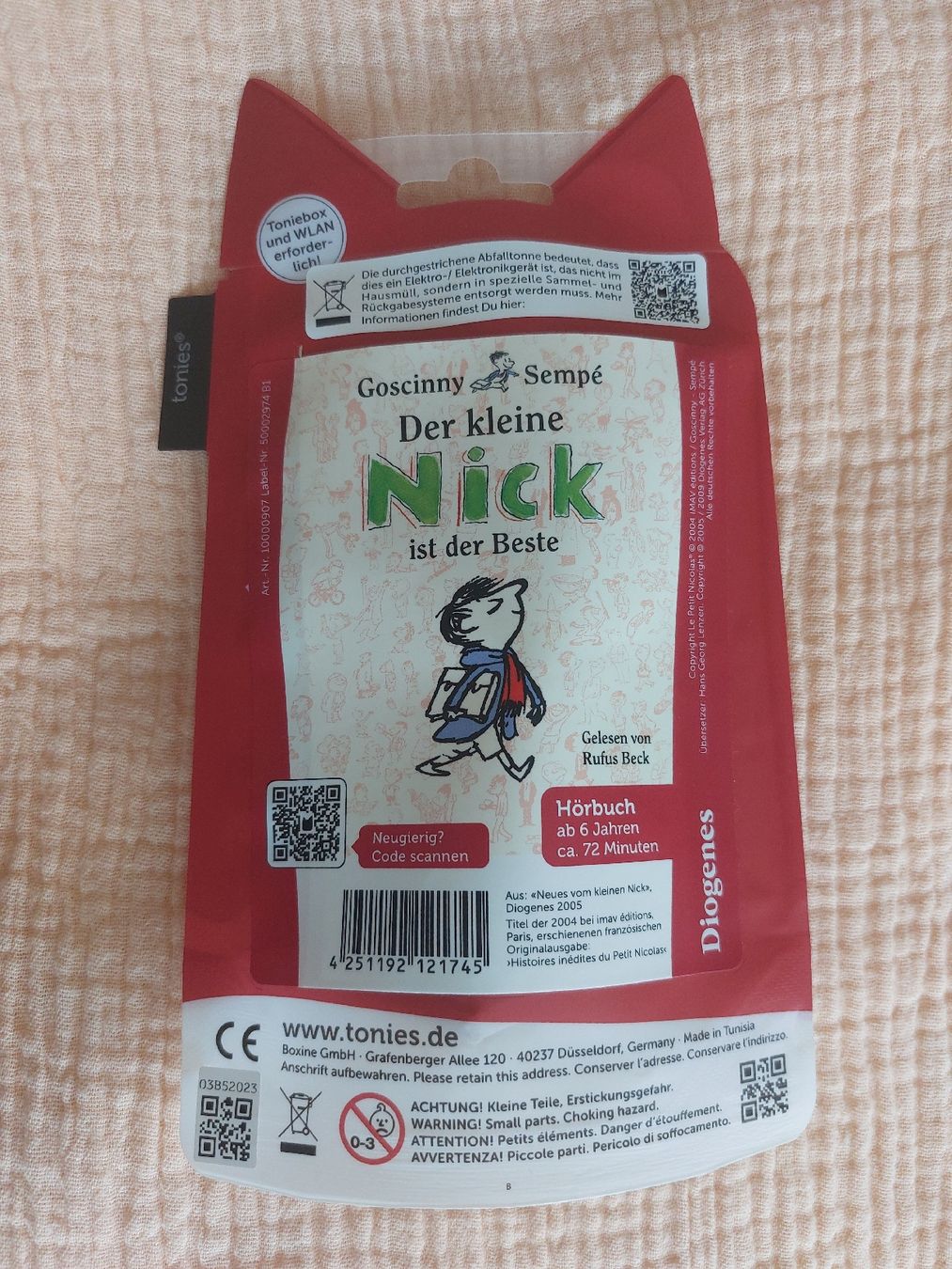 Audiolibri: TONIE Der kleine Nick ist der Beste – Nuovo e nell'imballaggio originale da Balterswil venduto da Steineparadies 1