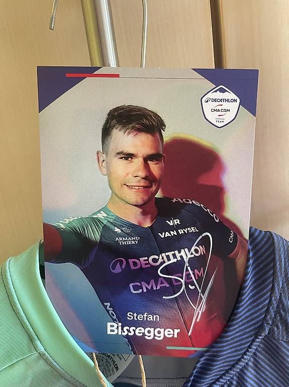 Maillots de corps & Pantalons: Decathlon Teamtrikot mit Autogramm von Stefan Bissegger – D'occasion à Stein AG par M.PEAKY 2