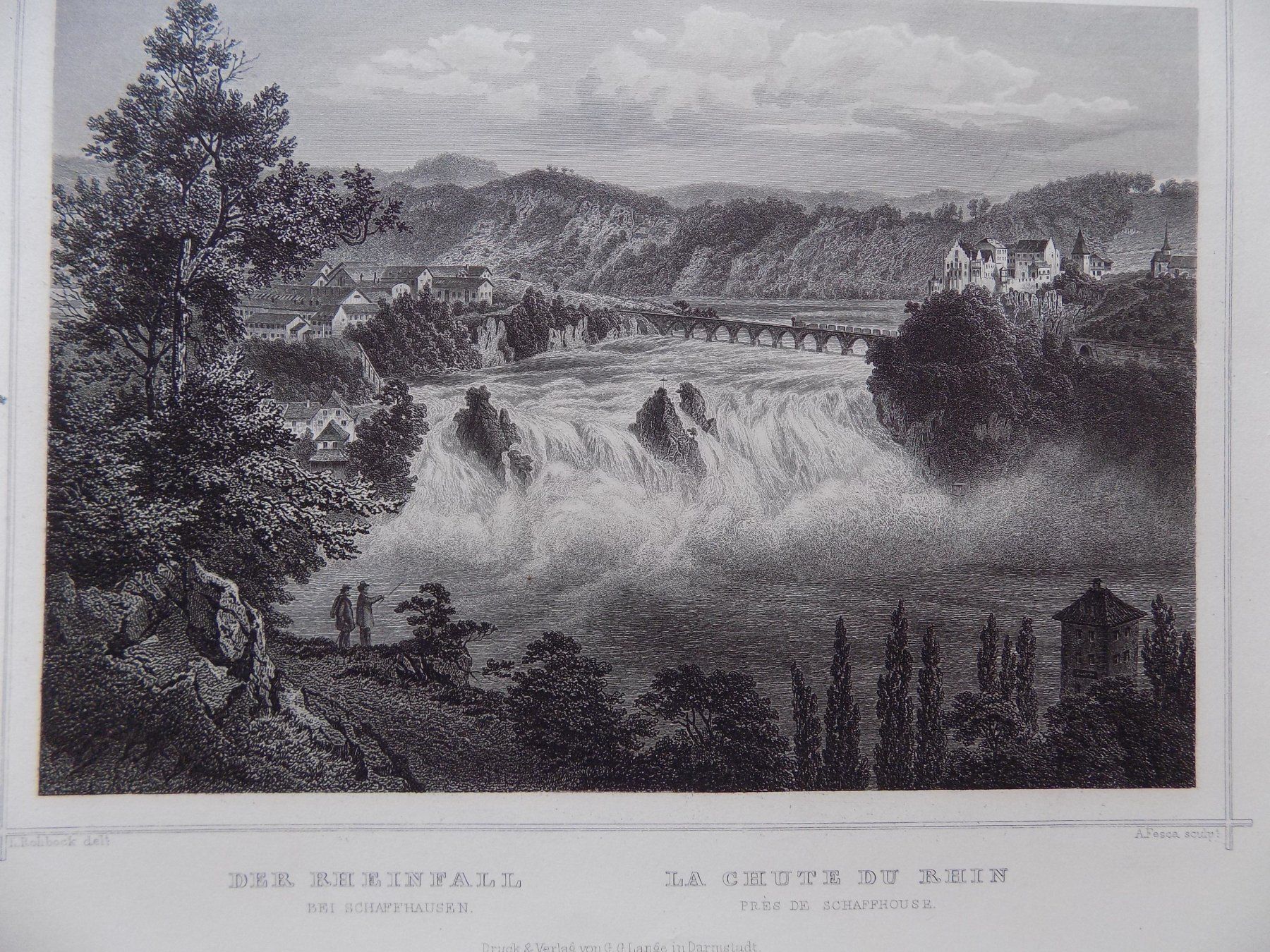 Gravures: Der Rheinfall bei Schaffhausen – D'occasion à Risch par Rischli15 1