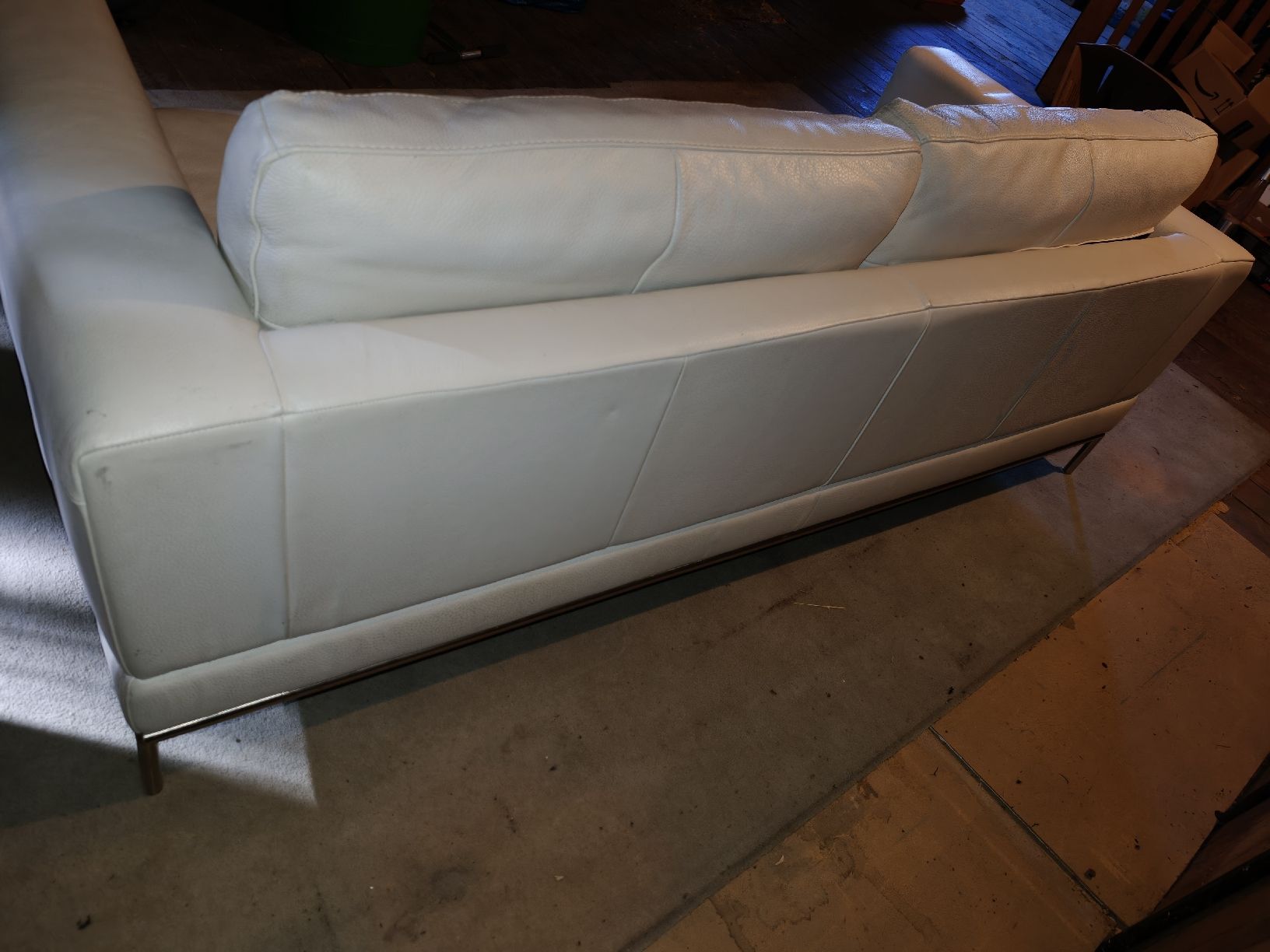 Divani: Kunstleder Sofa+Sessel in weiss, Gratis! – Usato da Elgg venduto da AlexanderH2002 3