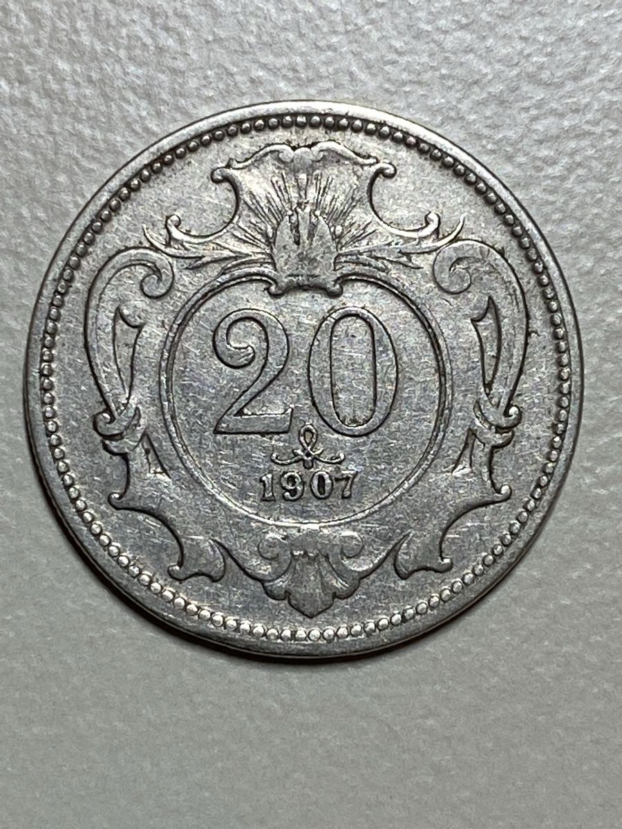 Tutti le monete: Autriche - 20 Heller - 1907 – Usato da Payerne venduto da Mike1682