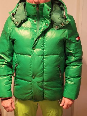 HILFIGER HERREN Daunen JACKE grün GR. S