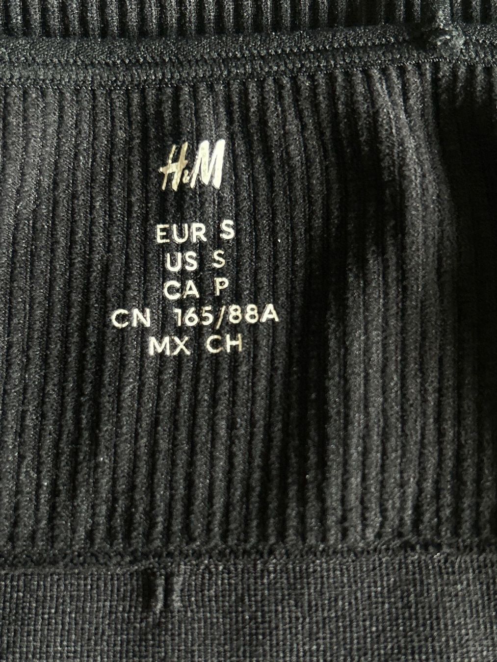 H&M Top: Bustier - Top schwarz Rippstrick von H&M Gr. S – Usato da Brunnen venduto da Nala2929 8