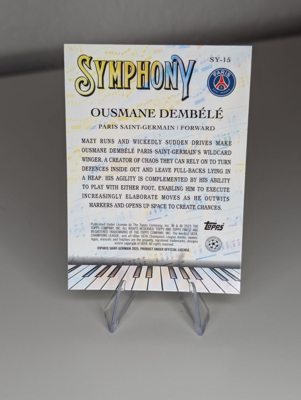 Topps Carte collezionabili: Ousmane Dembele PSG Topps Finest – Nuovo (secondo la descrizione) da Hunzenschwil venduto da BRPCards 1