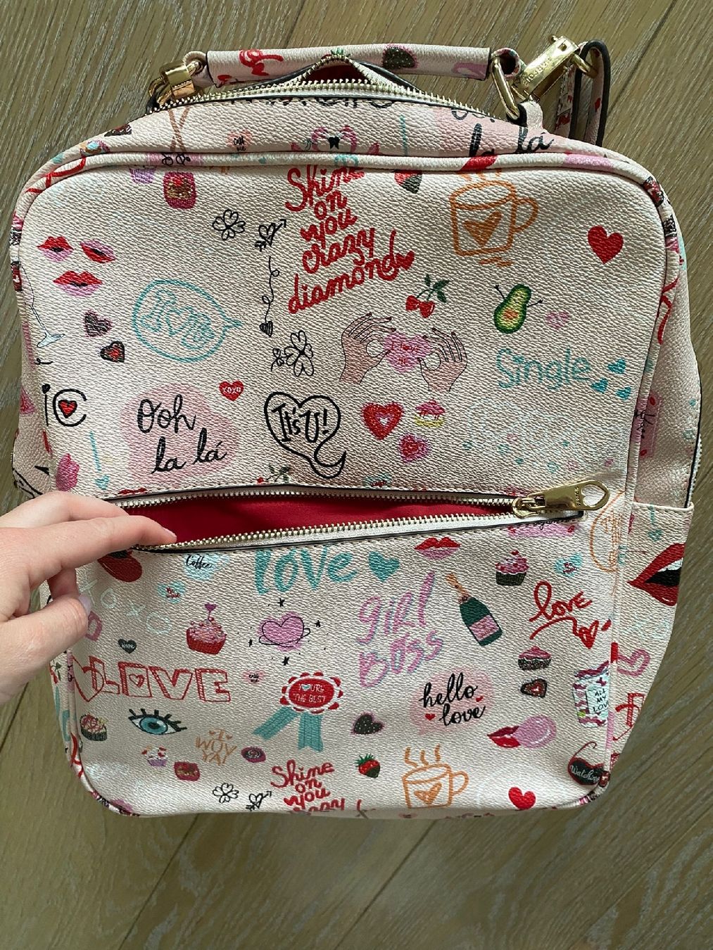 Zaini: Parfois 2-in-1 Rucksack / Handtasche rosa – Usato da Wädenswil venduto da coconut1289 2