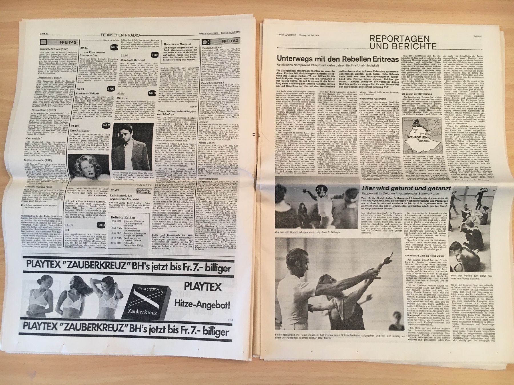 Riviste & Magazine: Tagesanzeiger vom 16. Juli 1976 – Usato da Luzern venduto da Jiggy_8898 8