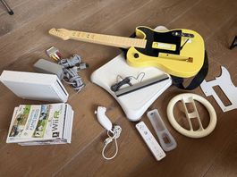 Wii + Balance Board + Guitare + Volant