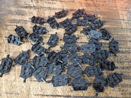 lego 6057 lot de 40 pièces Black Plate, Modified 2 x 2