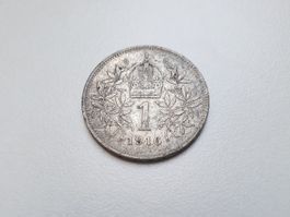 🇦🇹 1 Korona 1916 ** XF ** silver 5g .835