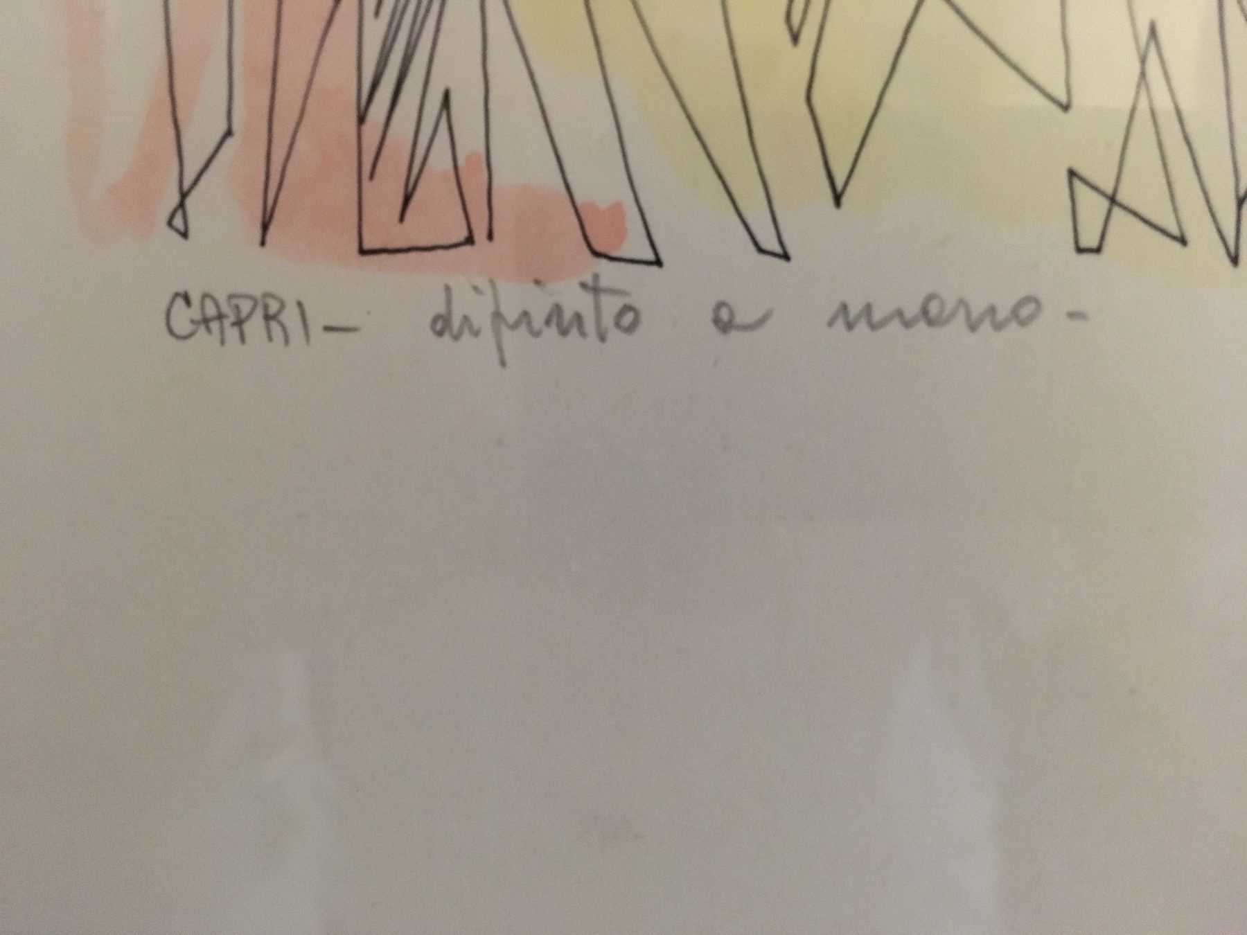 Dipinti: Aquarelle "Capri peint à la main" de Marcon – Usato da Genève venduto da Redkat 2