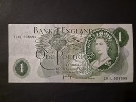 Angleterre 1 pound P374g